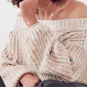Urban Outfitters wide neck, cropped, wide, knit sweater